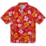 Calgary Flames Hawaiian Shirt - Hibiscus Flower Design