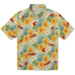 Calgary Flames Hawaiian Shirt - Hibiscus Mood