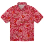 Calgary Flames Hawaiian Shirt - Hibiscus Oasis
