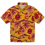 Calgary Flames Hawaiian Shirt - Palm Sunset