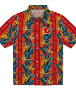 Calgary Flames Hawaiian Shirt - Paradise Vinesa