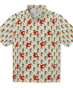 Calgary Flames Hawaiian Shirt - Pineapple Delight