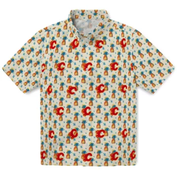 Calgary Flames Hawaiian Shirt - Pineapple Delight