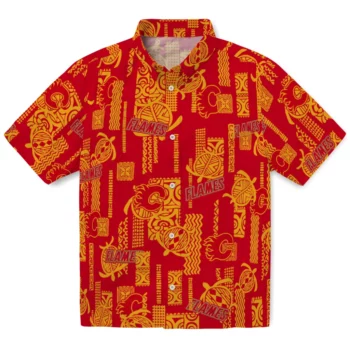 Calgary Flames Hawaiian Shirt - Turtle Lines