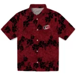 Carolina Hurricanes Hawaiian Shirt - 50th State Flower