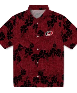 Carolina Hurricanes Hawaiian Shirt - 50th State Flower