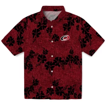 Carolina Hurricanes Hawaiian Shirt - 50th State Flower