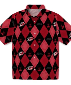 Carolina Hurricanes Hawaiian Shirt - Golfing Plaid