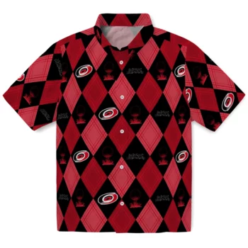 Carolina Hurricanes Hawaiian Shirt - Golfing Plaid