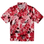 Carolina Hurricanes Hawaiian Shirt - Hibiscus Arrangement