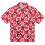 Carolina Hurricanes Hawaiian Shirt - Hibiscus Cluster