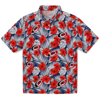 Carolina Hurricanes Hawaiian Shirt - Hibiscus Fiesta