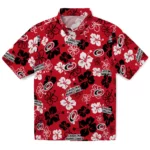 Carolina Hurricanes Hawaiian Shirt - Hibiscus Flower Design
