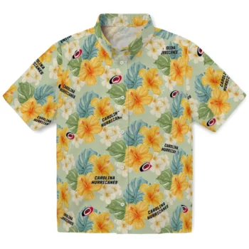 Carolina Hurricanes Hawaiian Shirt - Hibiscus Mood