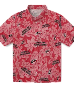 Carolina Hurricanes Hawaiian Shirt - Hibiscus Oasis