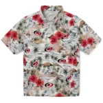 Carolina Hurricanes Hawaiian Shirt - Hibiscus Seaside