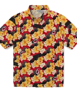 Carolina Hurricanes Hawaiian Shirt - Hibiscus Tropics