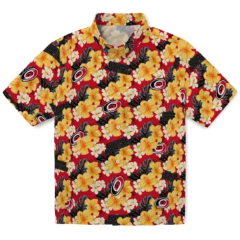 Carolina Hurricanes Hawaiian Shirt - Hibiscus Tropics