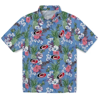 Carolina Hurricanes Hawaiian Shirt - Pineapple Bouquet