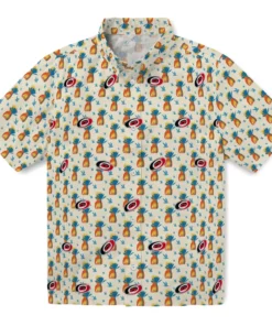Carolina Hurricanes Hawaiian Shirt - Pineapple Delight