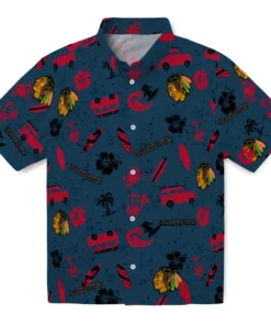 Chicago Blackhawks Hawaiian Shirt - Beach Vibe