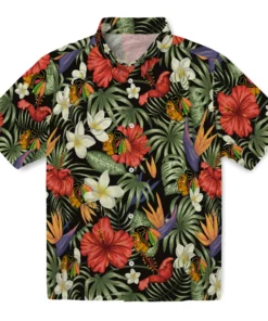 Chicago Blackhawks Hawaiian Shirt - Hawaii Floral Hibiscus