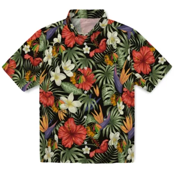Chicago Blackhawks Hawaiian Shirt - Hawaii Floral Hibiscus