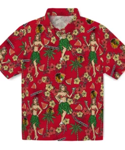 Chicago Blackhawks Hawaiian Shirt - Hawaiian Girls Design
