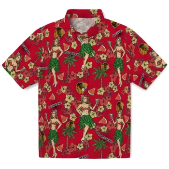 Chicago Blackhawks Hawaiian Shirt - Hawaiian Girls Design