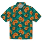 Chicago Blackhawks Hawaiian Shirt - Hibiscus and Palm Leaves