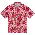 Chicago Blackhawks Hawaiian Shirt - Hibiscus Blooms