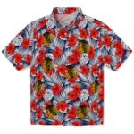 Chicago Blackhawks Hawaiian Shirt - Hibiscus Fiesta