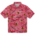 Chicago Blackhawks Hawaiian Shirt - Hibiscus Oasis
