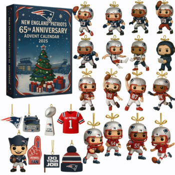 New England Patriots Advent Calendar 2025 65th Anniversary