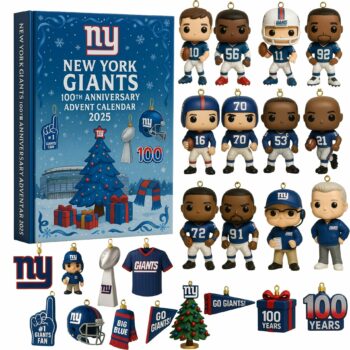 New York Giants Advent Calendar 2025 100th Anniversary