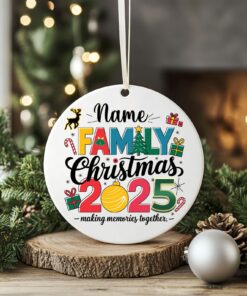 CUSTOM Family Christmas Ornament, Making Memories Together 2025 Christmas Ornament, 2025 Christmas, Family Ornament, Christmas Ornament Gift