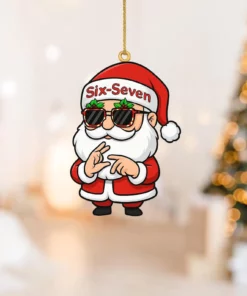 Joyful Santa Claus Christmas Tree Hanging Decor, Youthful Style Xmas Gift Ornament