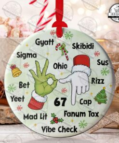 Funny Six Seven Meme Christmas Ornament Png, Viral Saying 6 7 Png, Trending Social Media Humor Png, Internet Joke Ornament, Digital File