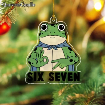 Charming Cartoon Frog Ornament – Cute Holiday Tree Decoration