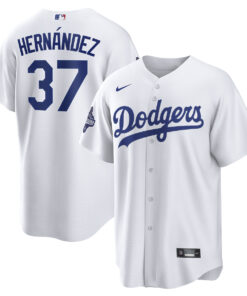 Los Angeles Dodgers Teoscar Hernández White 2025 World Series Champions Home Jersey