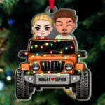 Personalized Gifts For Couple Christmas Ornament Happy Couple Travelling