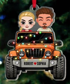 Personalized Gifts For Couple Christmas Ornament Happy Couple Travelling