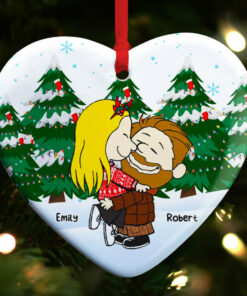 Personalized Gifts For Couple Ceramic Ornament