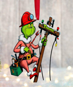 Personalized Gift For Lineman Ornament, How The Lineman Saved Christmas