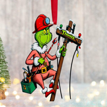 Personalized Gift For Lineman Ornament, How The Lineman Saved Christmas