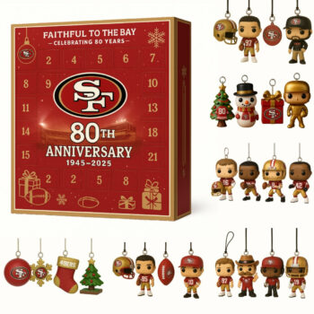 San Francisco 49ers Advent Calendar 2025 80th Anniversary