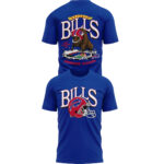 2025 Buffalo Bills Red Helmets Back T-Shirt