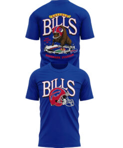 2025 Buffalo Bills Red Helmets Back T-Shirt
