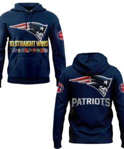 2025 Patriots TEN Wins In A Row For The Pats Hoodie
