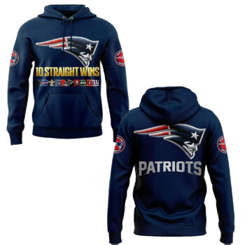 2025 Patriots TEN Wins In A Row For The Pats Hoodie